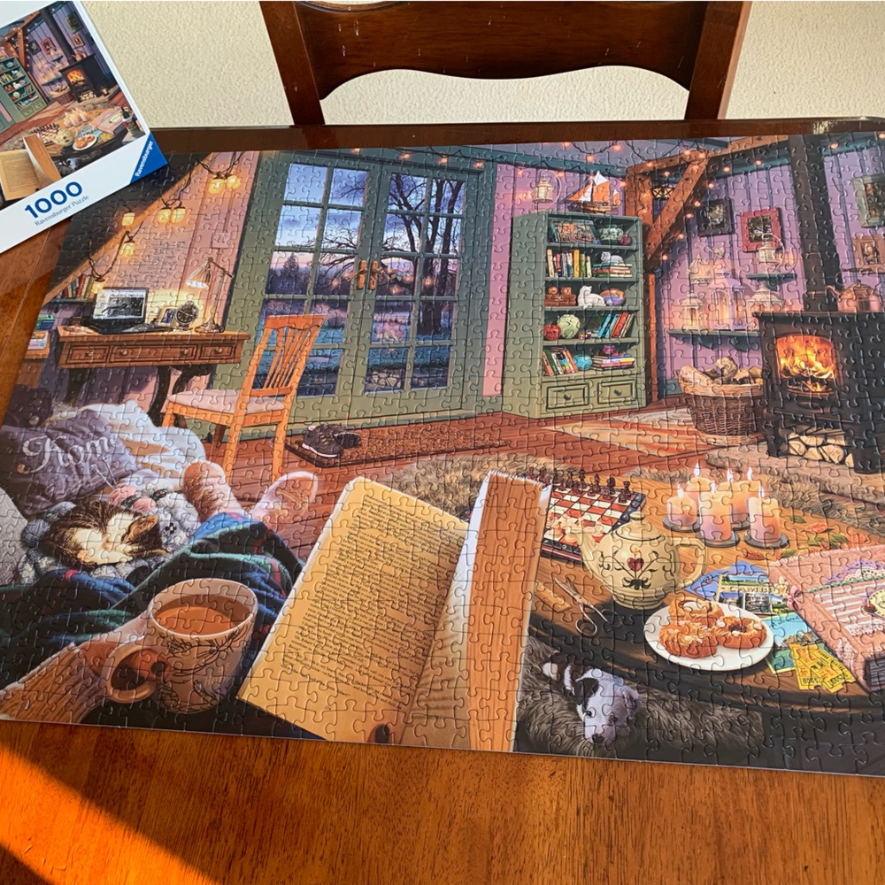 Cozy Winter Scene Jigsaw Puzzle